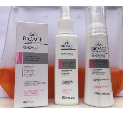 5-	Kit Renovage: Potente efeito antissinais para pele madura, com vitaminas que suavizam as rugas de toda a face